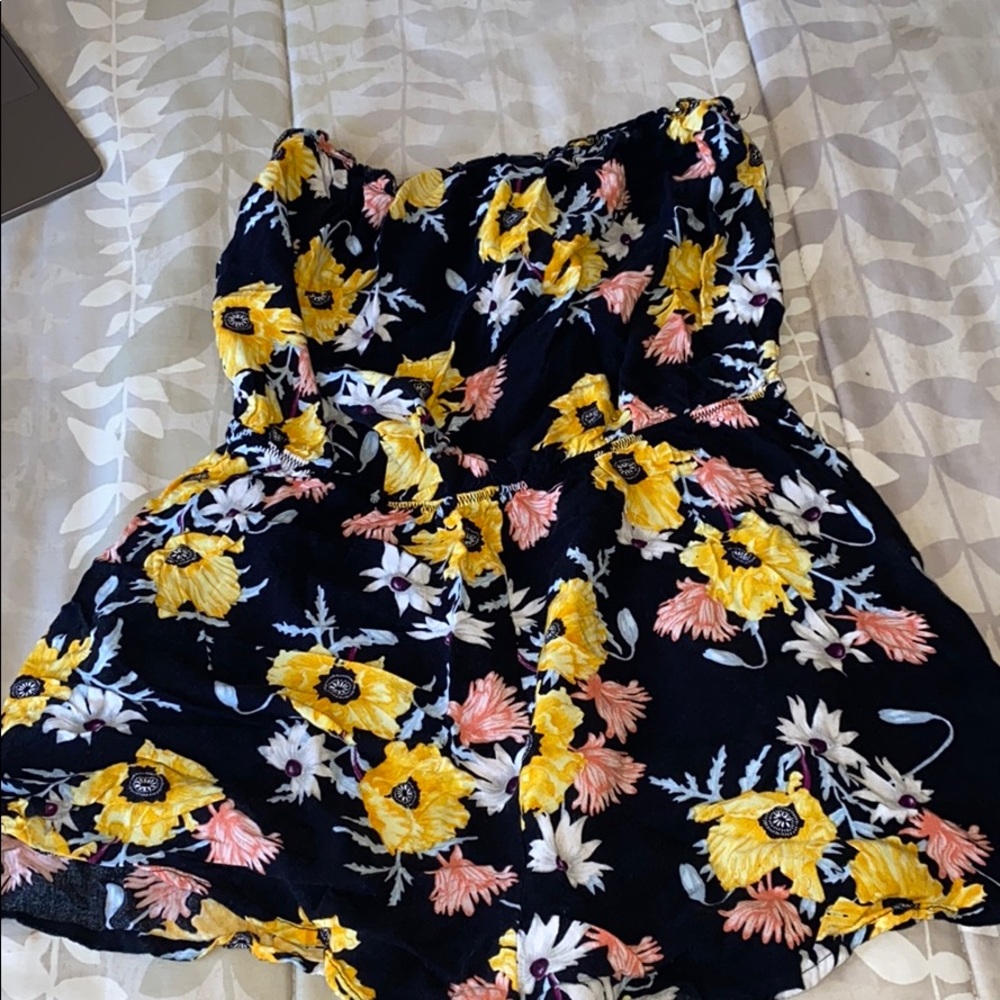 Floral Strapless H&M Romper